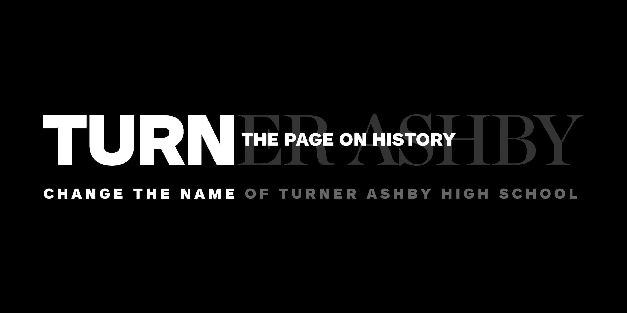Change the name of Turner Ashby High School